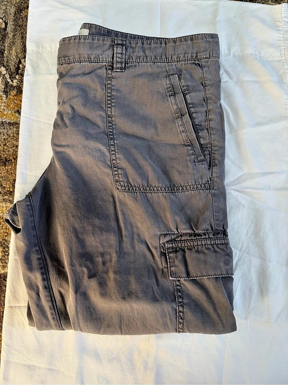 LOFT Outlet Cargo Jogger Cargo Pants in Gray